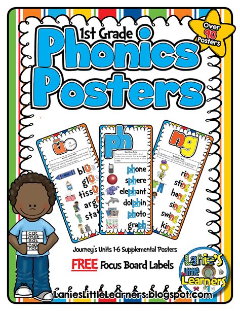 Lanies Little Learners 1st Grade Phonics Posters Journeys 1st Grade