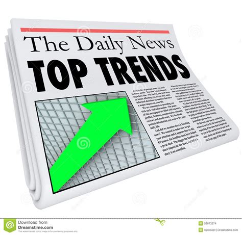 Top Trends Newspaper Headline Story Article Report Popular