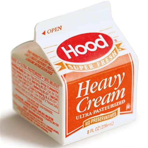 Heavy cream assures more the viscous consistency of the cream, and the heavy cream is more likely to remain stable in the whipped state. Cream - Ingredient - FineCooking