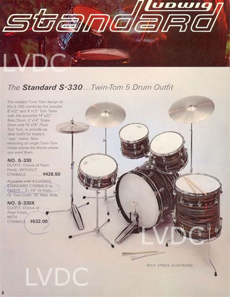Ludwig Standard 1968 Catalog Ludwig Drums Drum And Bass Drums