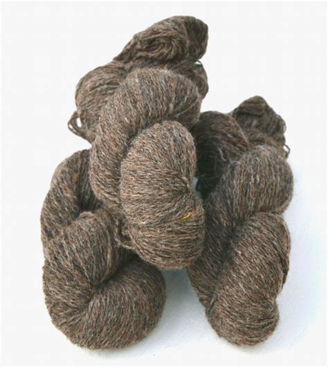 62 0110 Natural Brown Fine Wool 2 Ply Sport Weight Wool Yarn