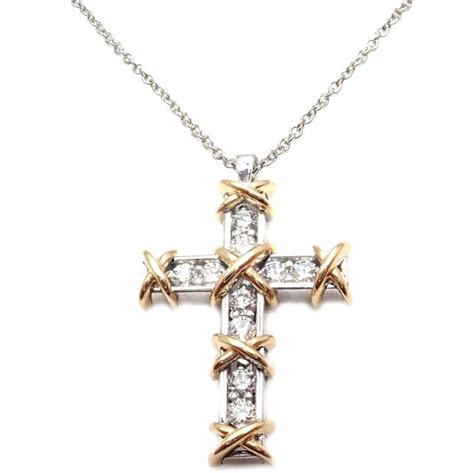 Get the best deals on diamond gold fine necklaces & pendants. Tiffany and Co. Jean Schlumberger Diamond Cross Platinum Gold Pendant Necklace at 1stdibs