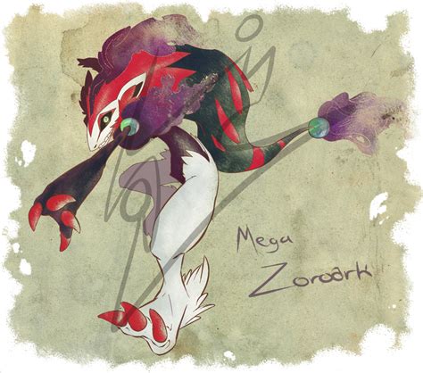 Mega Zoroark By Roark030 On Deviantart Pokemon Zoroark Ghost Type
