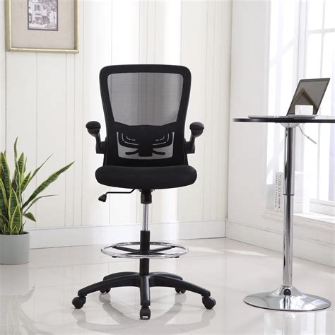 Serena Mesh Drafting Chair Tall Office Chair For Standing Desk By