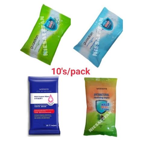 Watson Guardian Antibacterial Cleansing Wipes Wet Tissue Tisu Basah Antibakteria Watsons