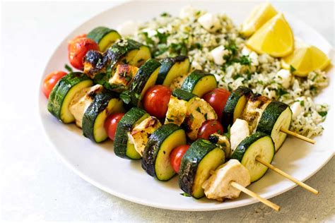 Chicken Kabobs With Pesto Rice Girl Gone Gourmet