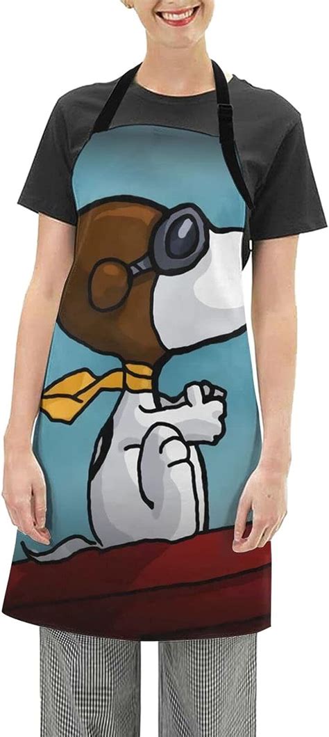 Anime Cartoon Snoopy Chefs Apron Cooking And Baking Aprons For Men And