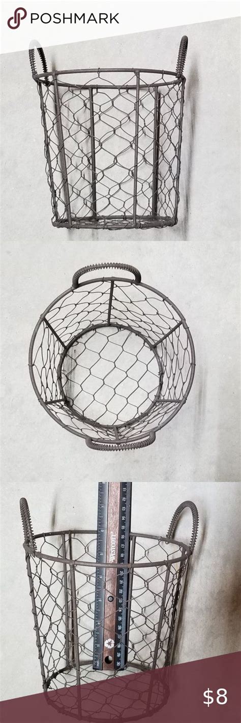 Small Chicken Wire Basket Wire Basket Decor Chicken Wire Basket