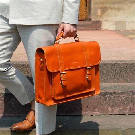 Personalised Leather Satchel Bag The Classic By Niche Lane