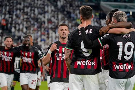 Juventus 0 1 Ac Milan Girouds Header Sees Rossoneri Secure Champions