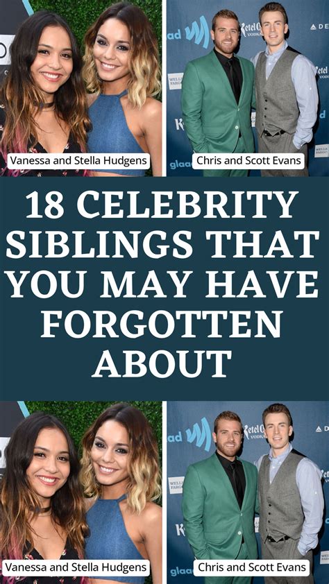 18 Celebrity Siblings That You May Have Forgotten About Artofit