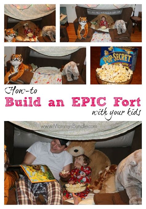 Having a backyard fort doesn't just win your kid the neighborhood's these forts are totally diy, and you don't have to be a professional carpenter to build them. How to Build an Epic Fort with Kids | Rainy day activities ...