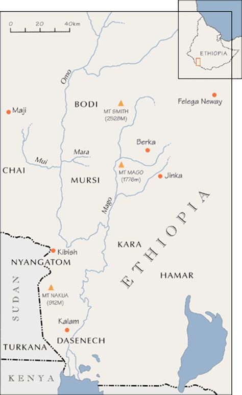 Mursi Tribe Map