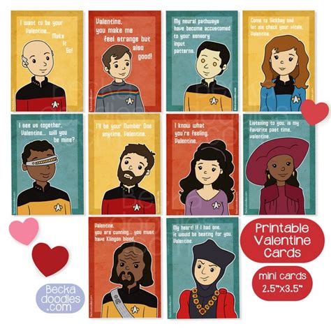 Star Trek Valentine Etsy