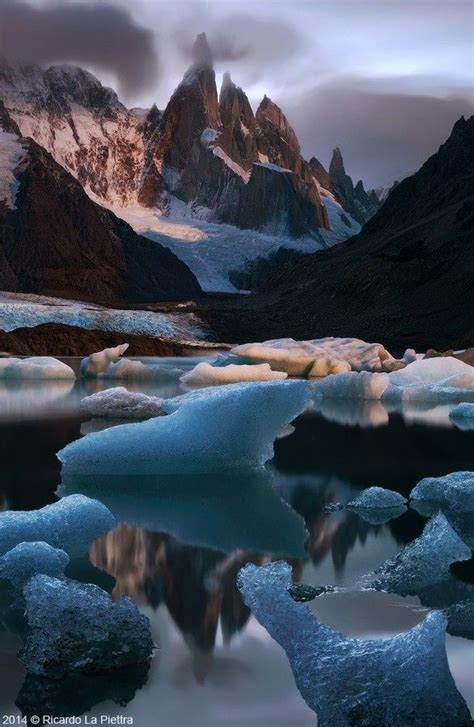 ~~laguna Torre Moonlight Patagonia Argentina By Ricardo La Piettra