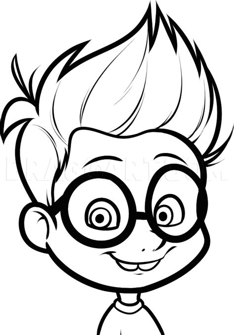 How To Draw Sherman Mr Peabody And Sherman Step By Step Drawing