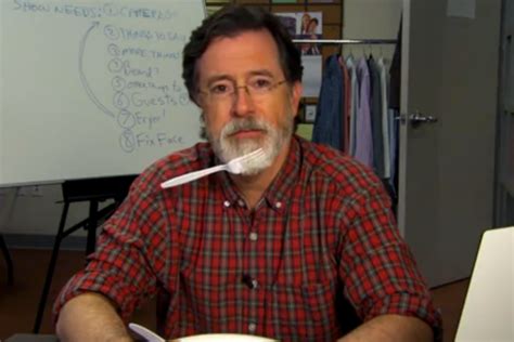 Watch Stephen Colbert Say Goodbye To His “colbeard” In His First ‘late