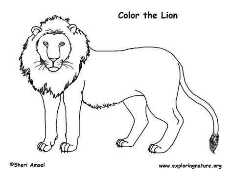 1) if you have javascript enabled you can click the print link in the top half of the page and it will automatically print the coloring page only and ignore the advertising and navigation at the top of the page. Lion Coloring Page