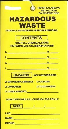 Hazardous Waste Label Requirements Labels Ideas
