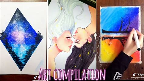 Tiktok Painting And Drawing Compilation For 8 Minutes Straight Art