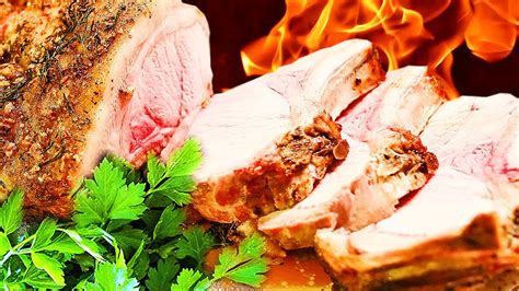 Slow roasted bone in pork rib roast. 👌 TASTY RECIPE #1! Roast PORK loin - ROASTED pork recipe ...
