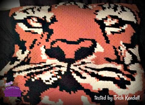 Tiger Afghan Crochet Pattern By The Crochet Couch In 2021 Afghan