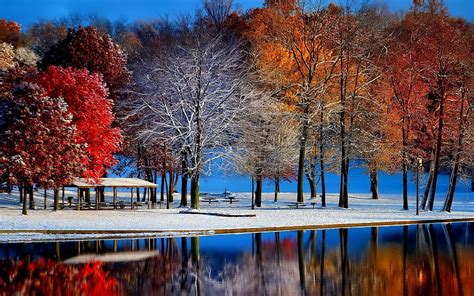 Autumn With Winter 3000 X 1875 Forest Graphy Miriadnacom For Your