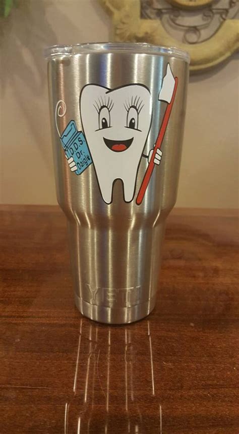 Dentist Hygienist Stainless Steel Personalized Tumbler Etsy