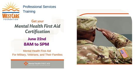 Mental Health First Aid For Military Veterans And Their Families