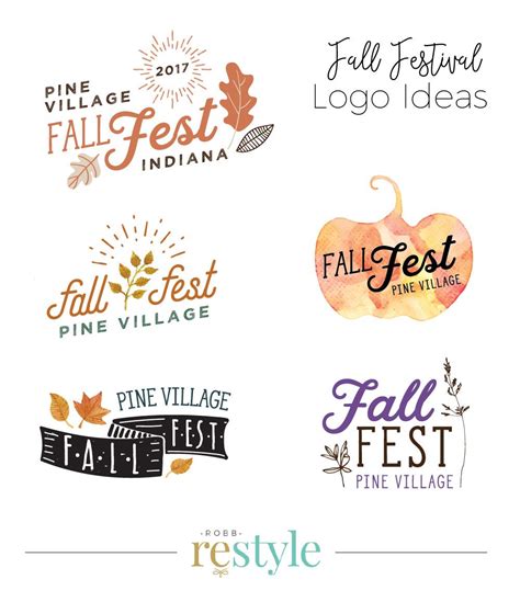 Fall Festival Event Logo Design Ideas By Festival Names