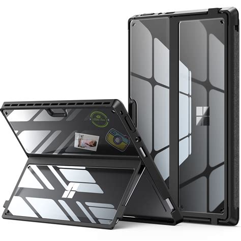 Buy Infiland Surface Pro 8 Case Crystal Clear Multi Angle Shockproof