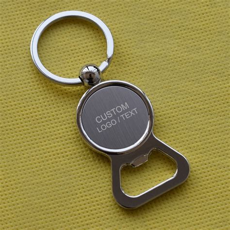 50x Personalized Bottle Opener Keychain Corporate T Promotional Item