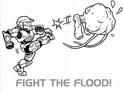 Flood Halo Fight Pages Wars Odst Form