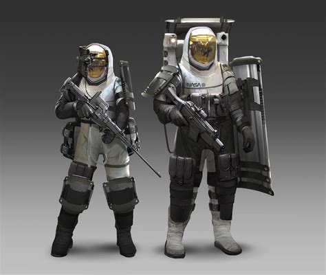 Artstation Combat Eva Suits Mahea Rodrigues Sci Fi Concept Art