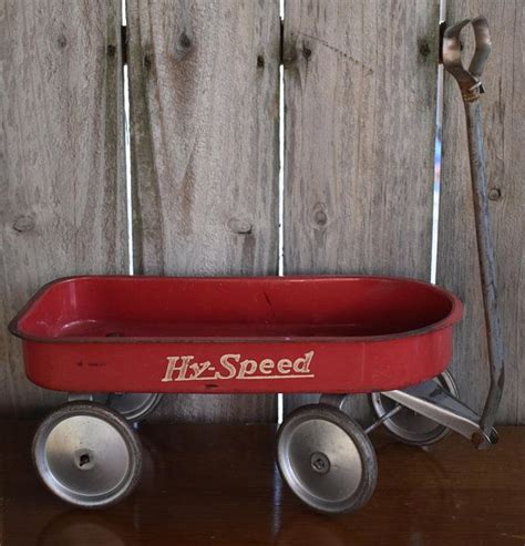 Vintage Hy Speed Wagon 30s Toy Pull Behind 1930s Farmhouse Etsy Toy