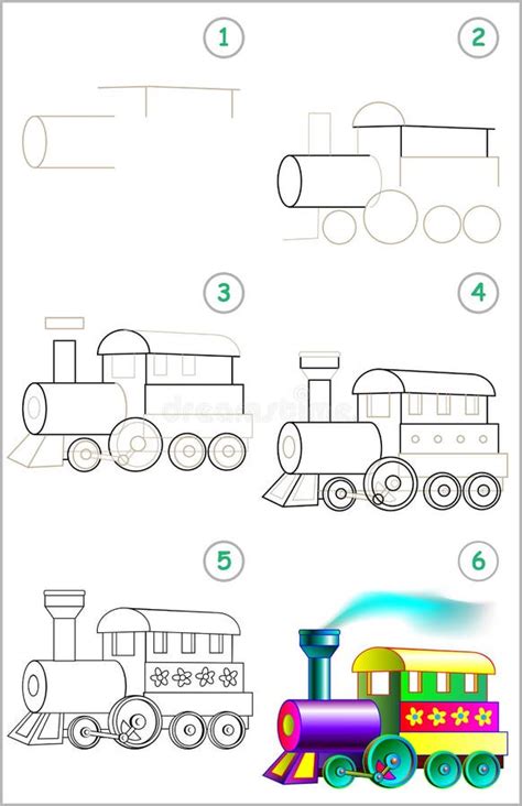 How To Draw A Classic Steam Locomotive From Scratch