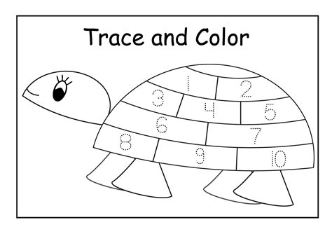 The medium is commonly applied to the base with a brush. Traceable Numbers 1-10 Worksheets to Print | Activity Shelter