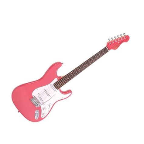 Disc Encore E6 Electric Guitar Pink Gear4music