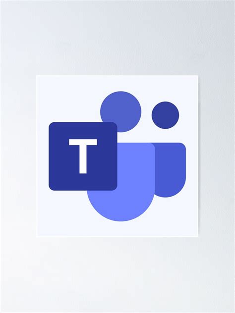 Microsoft Teams Icon Poster By Agm97 Redbubble