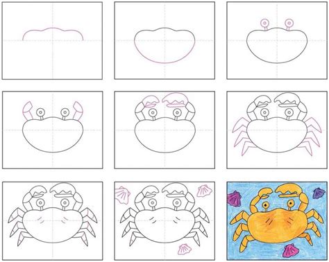How To Draw A Crab · Art Projects For Kids