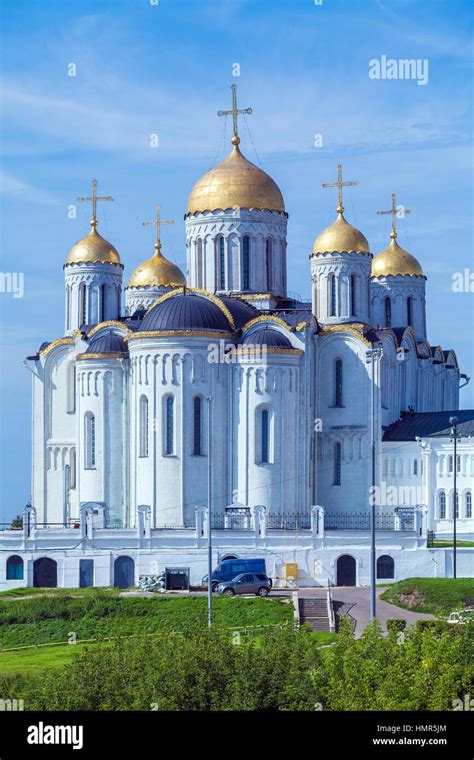 White Stone Dormition Cathedral 1160 In Vladimir City Russia Stock