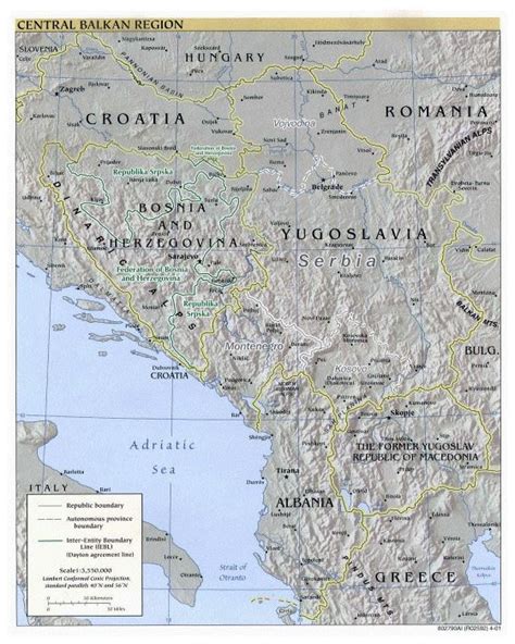 Political Map Of Central Balkan Region Balkans Europe Mapslex World Maps