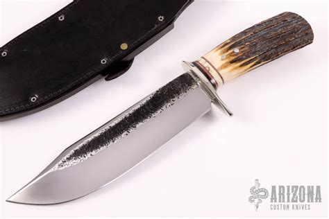 Large Stag Bowie Arizona Custom Knives
