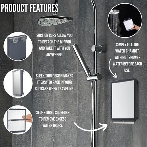 Fogless Shower Mirror Travel Toilettree Products