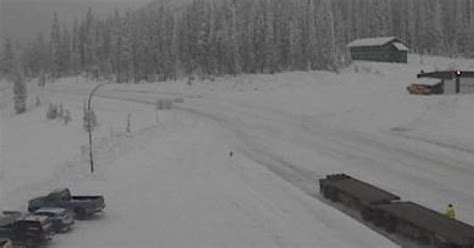 Snowfall Warning Issued For Hwy 3 Through The Kootenays