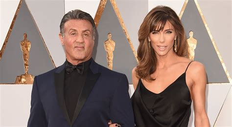 Sylvester Stallone And Wife Jennifer Flavin Attend Oscars