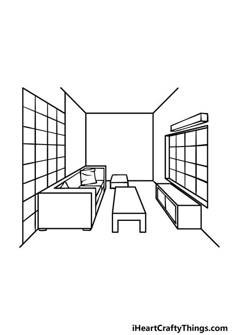 How To Draw A Living Room Easy Baci Living Room