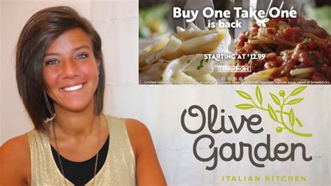 Olive Garden Buy One Take One Offer Youtube