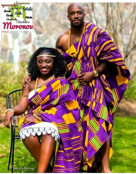 Ghanaian Couple African Wedding Attire African Traditional Wedding Dress African Wedding