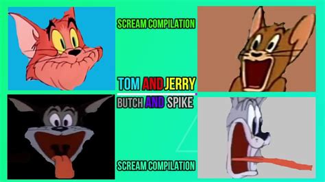 Tom And Jerry 😱screams Compilation😱 Youtube
